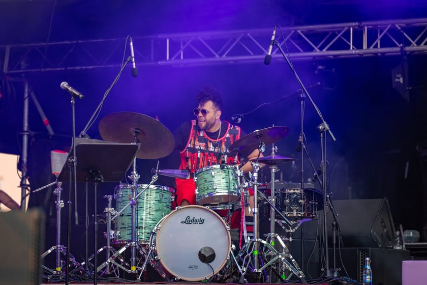 Na zdjęciach sobotni wiecz&oacute;r (19 lipca) na Festiwalu WROsound
