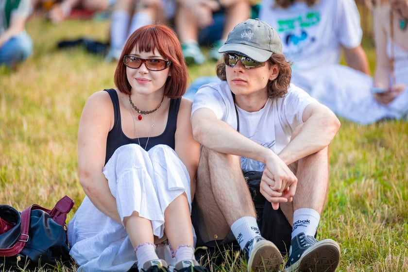 Na zdjęciach sobotni wiecz&oacute;r (19 lipca) na Festiwalu WROsound