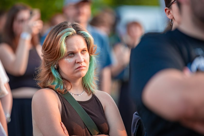 Na zdjęciach sobotni wiecz&oacute;r (19 lipca) na Festiwalu WROsound