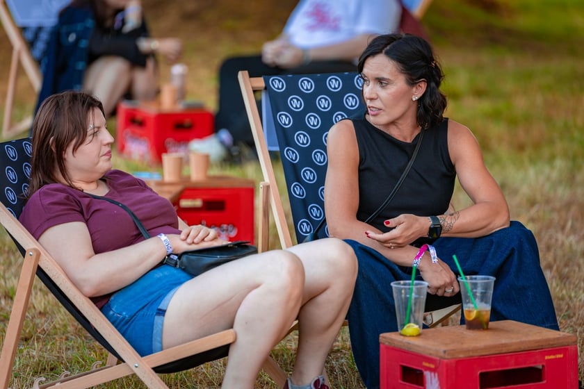 Na zdjęciach sobotni wiecz&oacute;r (19 lipca) na Festiwalu WROsound