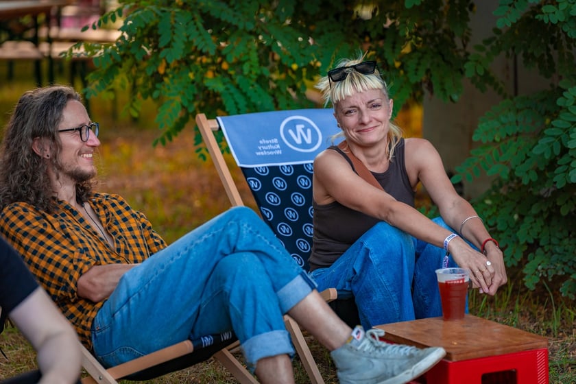 Na zdjęciach sobotni wiecz&oacute;r (19 lipca) na Festiwalu WROsound