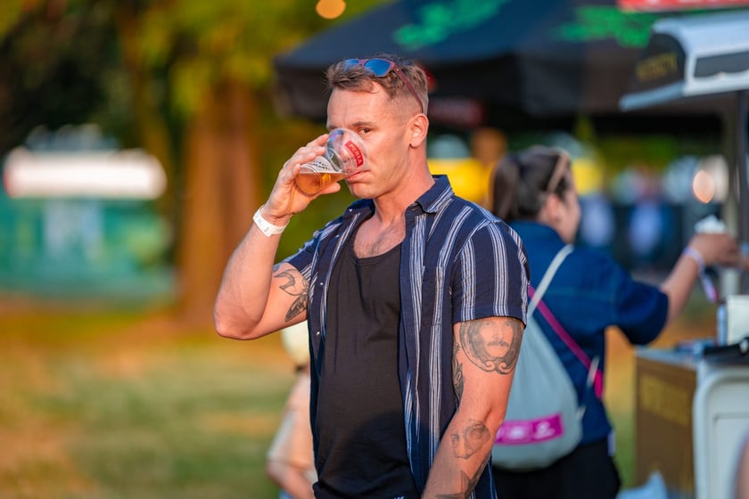 Na zdjęciach sobotni wiecz&oacute;r (19 lipca) na Festiwalu WROsound