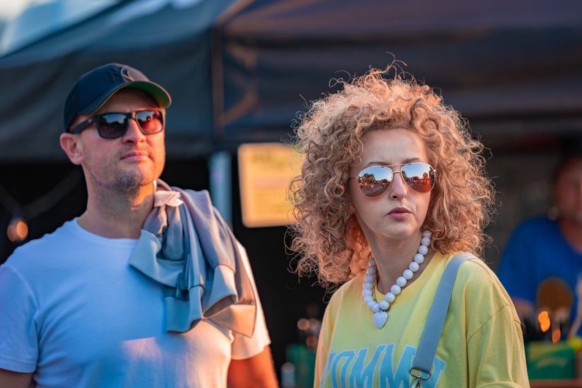 Na zdjęciach sobotni wiecz&oacute;r (19 lipca) na Festiwalu WROsound