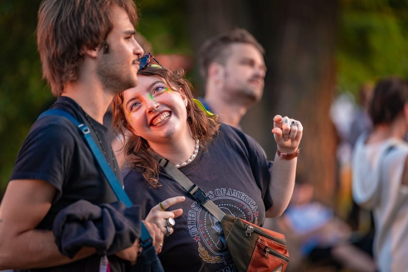 Na zdjęciach sobotni wiecz&oacute;r (19 lipca) na Festiwalu WROsound