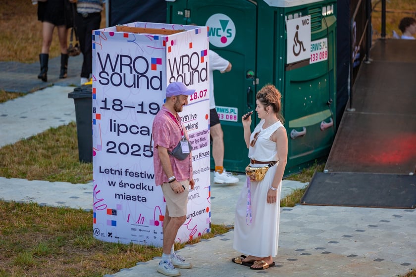 Na zdjęciach sobotni wiecz&oacute;r (19 lipca) na Festiwalu WROsound