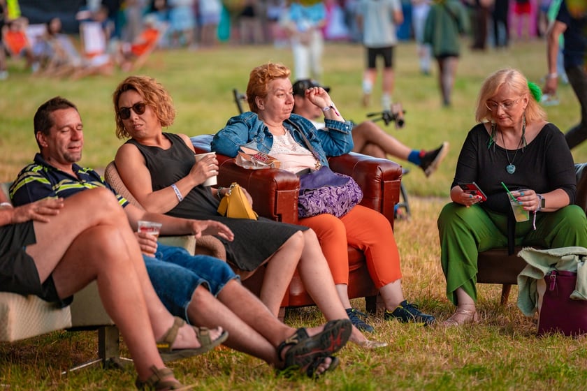 Na zdjęciach sobotni wiecz&oacute;r (19 lipca) na Festiwalu WROsound