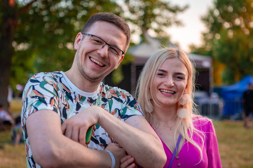 Na zdjęciach sobotni wiecz&oacute;r (19 lipca) na Festiwalu WROsound