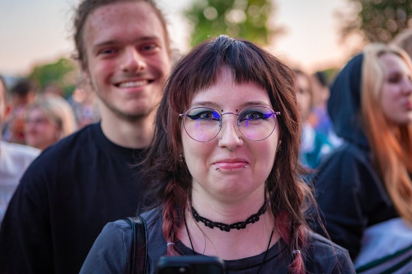 Na zdjęciach sobotni wiecz&oacute;r (19 lipca) na Festiwalu WROsound