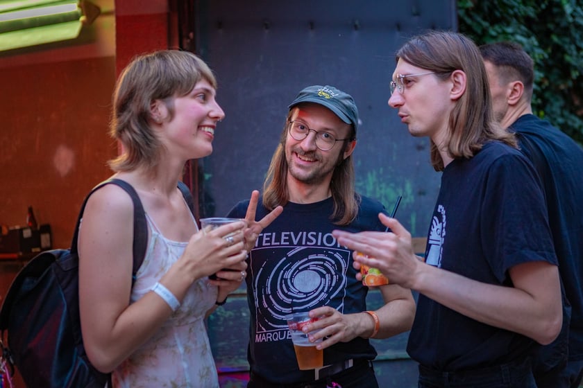 Na zdjęciach sobotni wiecz&oacute;r (19 lipca) na Festiwalu WROsound