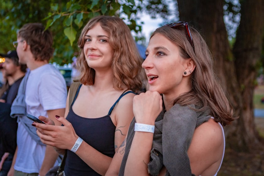 Na zdjęciach sobotni wiecz&oacute;r (19 lipca) na Festiwalu WROsound