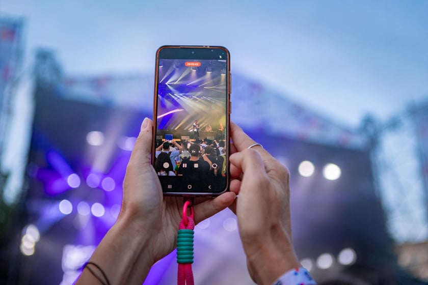 Na zdjęciach sobotni wiecz&oacute;r (19 lipca) na Festiwalu WROsound