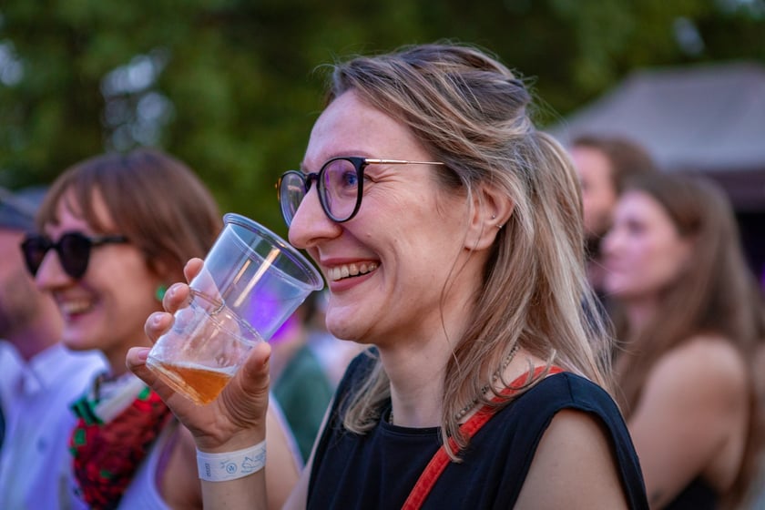 Na zdjęciach sobotni wiecz&oacute;r (19 lipca) na Festiwalu WROsound
