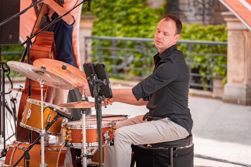 Park Staromiejski, 26.07.2025. Koncert Dominik Mąkosa Trio, Vertigo Summer Jazz Festival 2025.