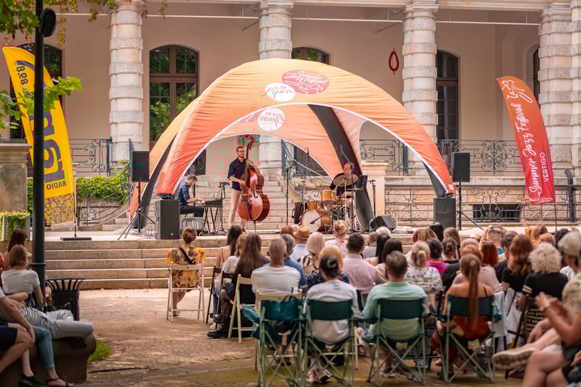 Park Staromiejski, 26.07.2025. Koncert Dominik Mąkosa Trio, Vertigo Summer Jazz Festival 2025.