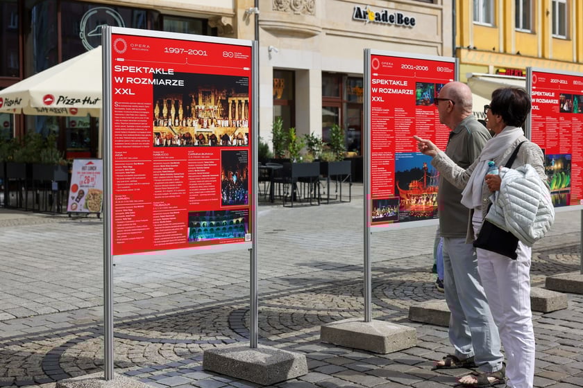 Wystawa &bdquo;80 lat polskiej sceny operowej we Wrocławiu&rdquo; na rynku