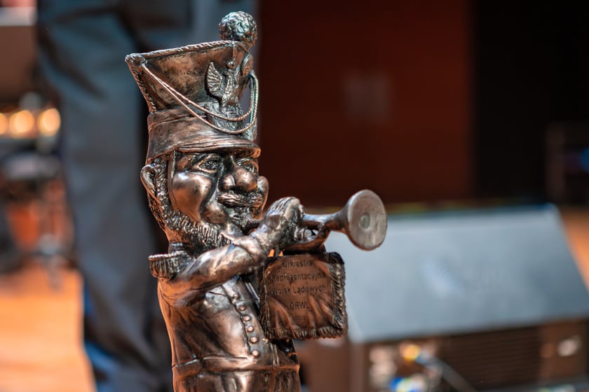 Koncert jubileuszowy na 75-lecie Orkiestry Reprezentacyjnej Wojsk Lądowych w NFM i odsłonięcie krasnala Fanfarka