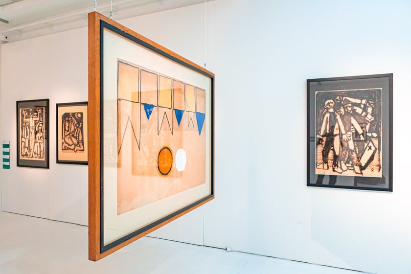 Wystawa poświęcona Waldemarowi Cwenarskiemu w Pawilonie Czterech Kopuł tuż przed otwarciem