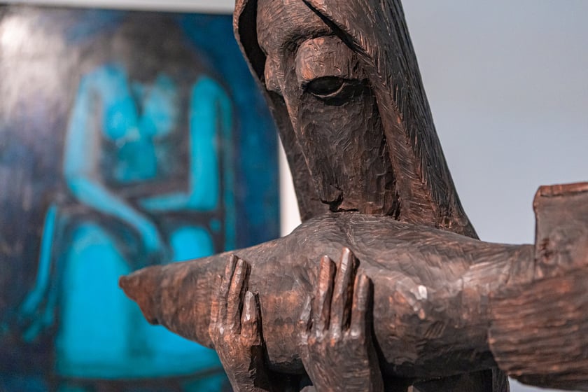 Wystawa poświęcona Waldemarowi Cwenarskiemu w Pawilonie Czterech Kopuł tuż przed otwarciem