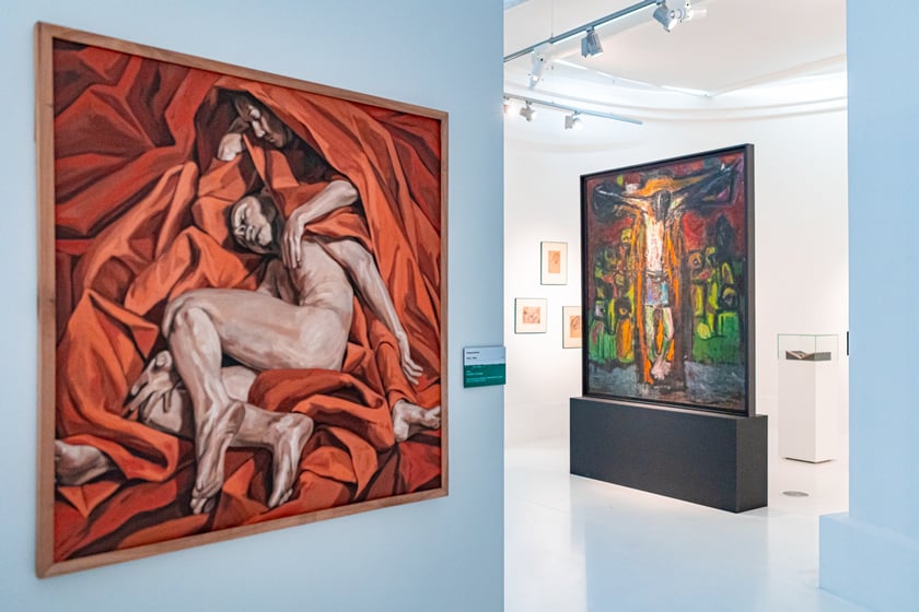 Wystawa poświęcona Waldemarowi Cwenarskiemu w Pawilonie Czterech Kopuł tuż przed otwarciem