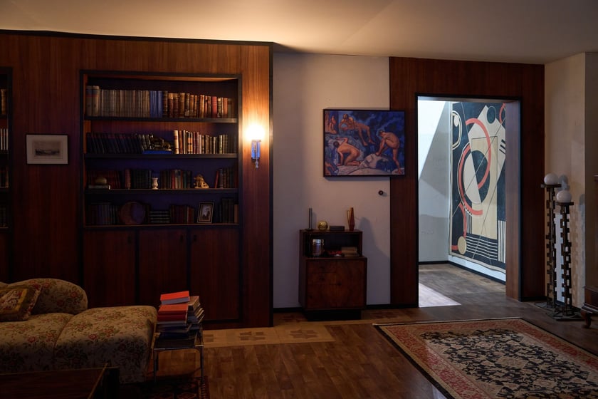 Wytw&oacute;rnia Film&oacute;w Fabularnych we Wrocławiu - studio "B", plan filmu "1949" w reż. Pawła Pawlikowskiego