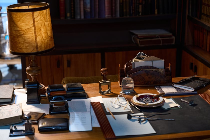 Wytw&oacute;rnia Film&oacute;w Fabularnych we Wrocławiu - studio "B", plan filmu "1949" w reż. Pawła Pawlikowskiego