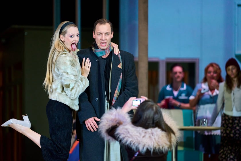 Pr&oacute;ba prasowa do spektaklu &bdquo;Dzień świstaka&rdquo; w Teatrze Muzycznym Capitol