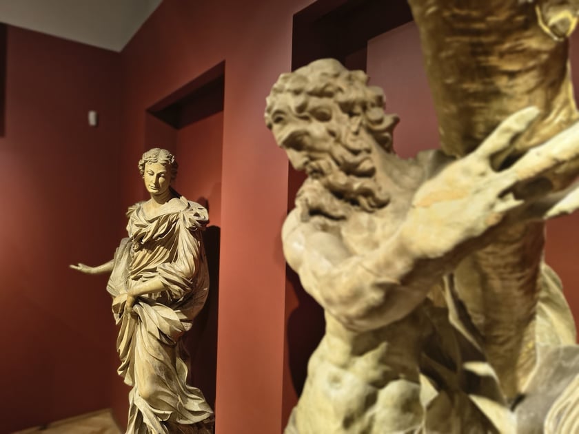 św. Krystyna i św. Andrzej | Thomas Weissfeld | dawniej w kościele Świętego Krzyża we Wrocławiu | 1704-1705