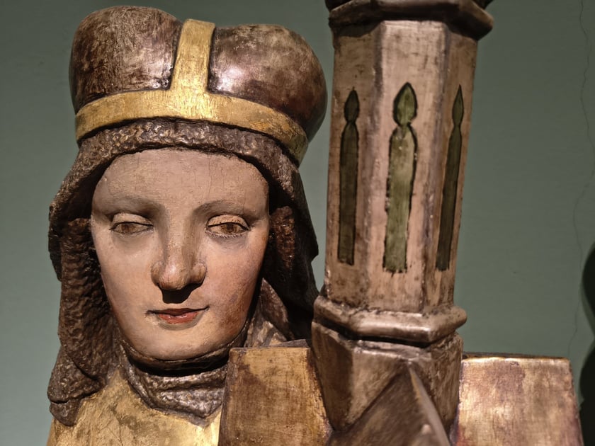 popiersie relikwiarzowe św. Jadwigi | z predelli złotnik&oacute;w wrocławskich | 1473