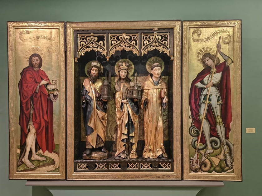 Tryptyk św. Jadwigi | z kościoła św. Elżbiety we Wrocławiu | pracownia mistrza poliptyku zwiastowania | 1470-1480