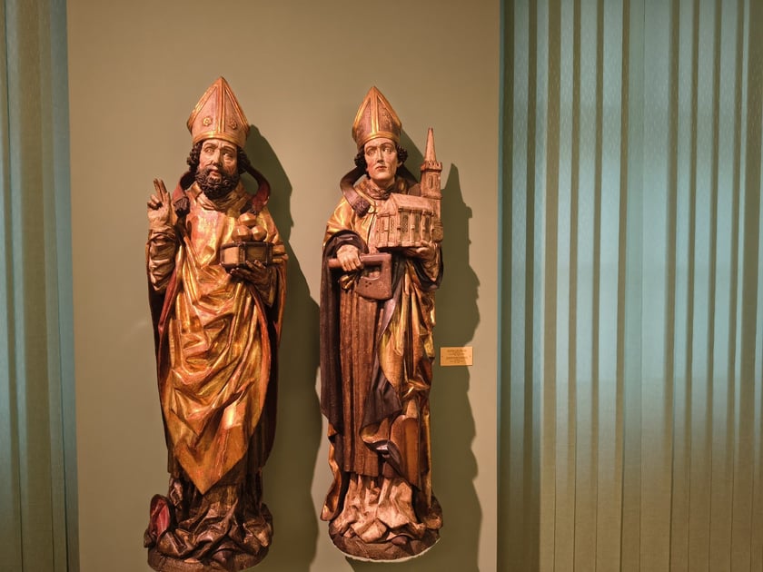 św. Mikołaj i św. Wolfgang | z kościoła św. Marii i Magdaleny we Wrocławiu | pracownia wrocławska | ok. 1490