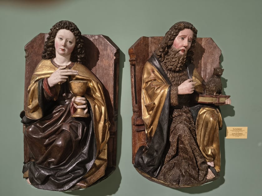 św. Jan Ewangelista i św. Jan Chrzciciel | z kościoła Bożego Ciała we Wrocławiu | pracownia wrocławska | ok. 1480