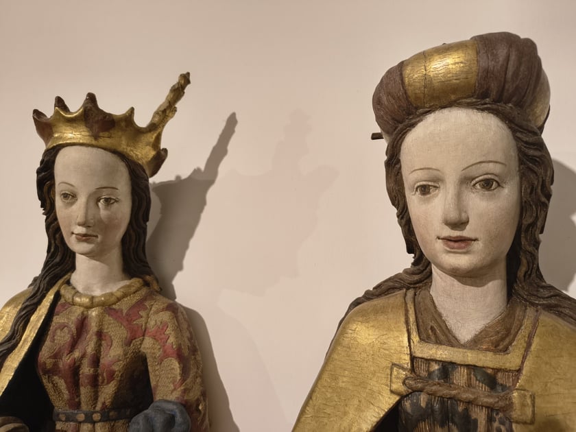 św. Barbara i św. Małgorzata | z kościoła św. Marii i Magdaleny | pracownia mistrza poliptyku zwiastowania | ok. 1480