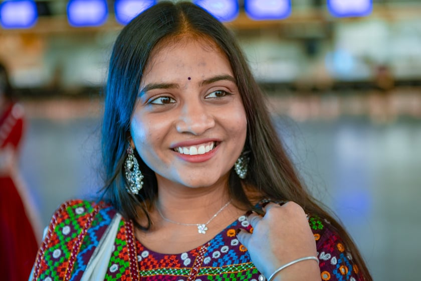 Obchody Święta Diwali na lotnisku we Wrocławiu, 2 listopada 2025