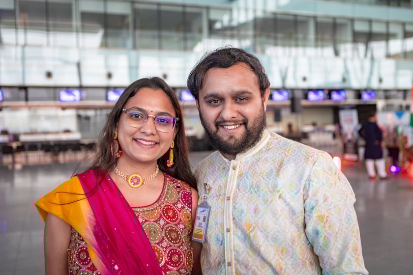 Obchody Święta Diwali na lotnisku we Wrocławiu, 2 listopada 2025