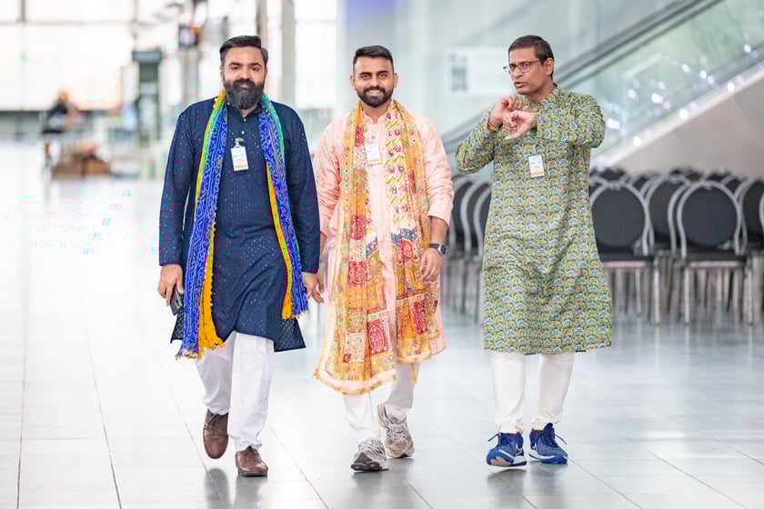 Obchody Święta Diwali na lotnisku we Wrocławiu, 2 listopada 2025