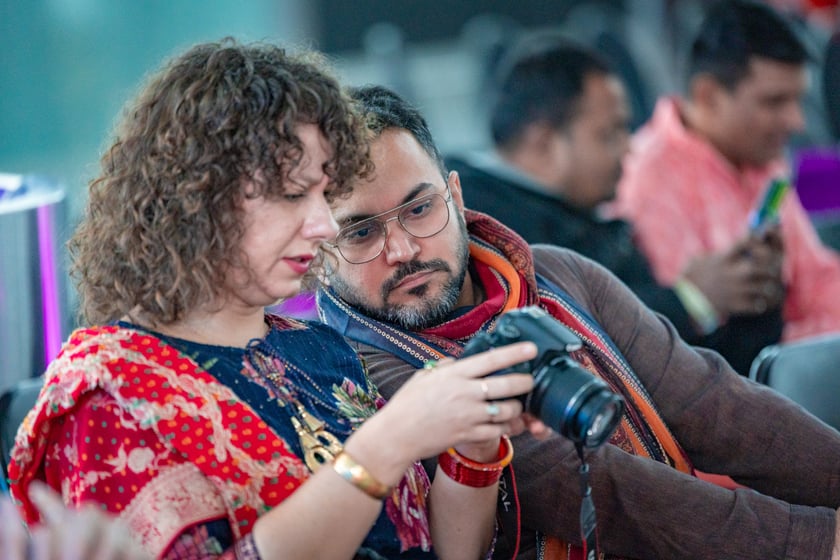 Obchody Święta Diwali na lotnisku we Wrocławiu, 2 listopada 2025