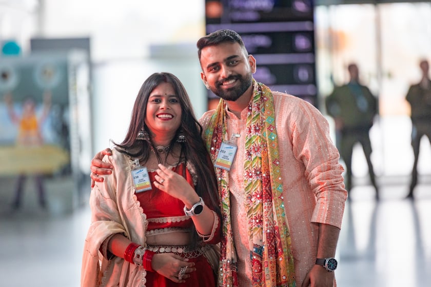 Obchody Święta Diwali na lotnisku we Wrocławiu, 2 listopada 2025