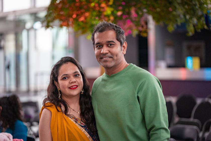 Obchody Święta Diwali na lotnisku we Wrocławiu, 2 listopada 2025