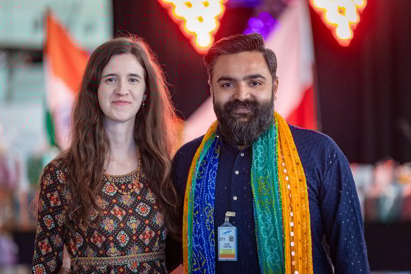 Obchody Święta Diwali na lotnisku we Wrocławiu, 2 listopada 2025