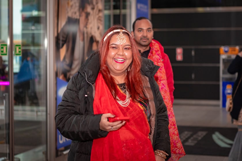 Obchody Święta Diwali na lotnisku we Wrocławiu, 2 listopada 2025