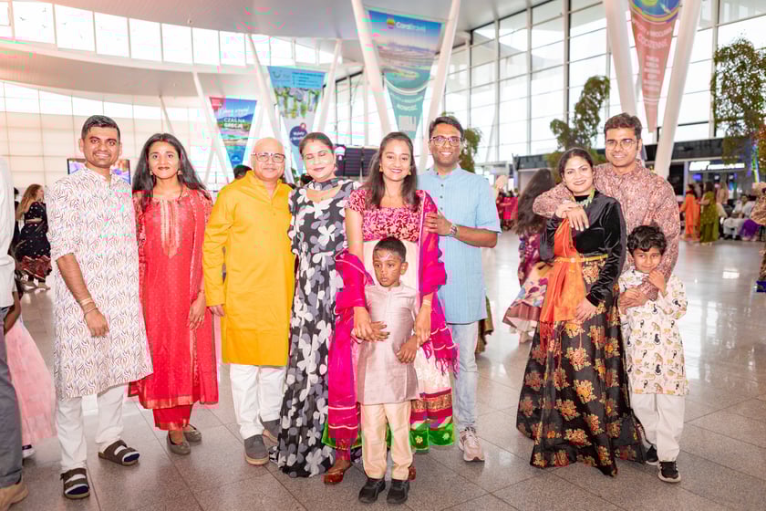 Obchody Święta Diwali na lotnisku we Wrocławiu, 2 listopada 2025