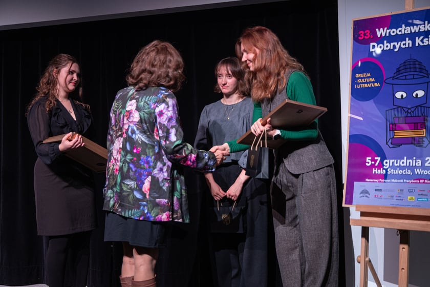 Gala podczas Wrocławskich Targów Dobrych Książek - wręczenie Pióra Fredry i nagrody Dobre Strony dla najpiękniej wydanych książek.