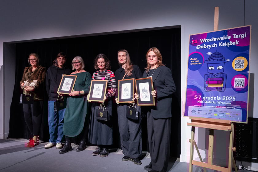 Gala podczas Wrocławskich Targów Dobrych Książek - wręczenie Pióra Fredry i nagrody Dobre Strony dla najpiękniej wydanych książek.