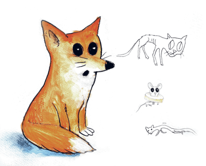 Lisek - ilustracja Antka Wajdy