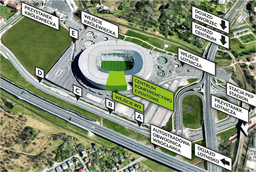 <p>Wejście na targi pracy na Tarczyński Arena - mapka.</p>