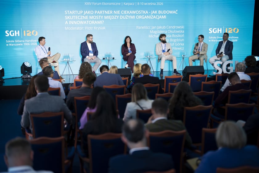 Panel „Startup jako partner nie ciekawostka: Jak budować skuteczne mosty między dużymi organizacjami a innowatorami?”, Forum Ekonomiczne 9 września 2026 r.