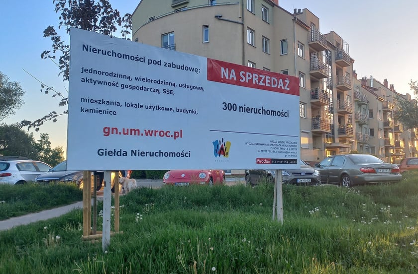 Ogłoszenie o sprzedaży działek budowlanych na Stabłowicach