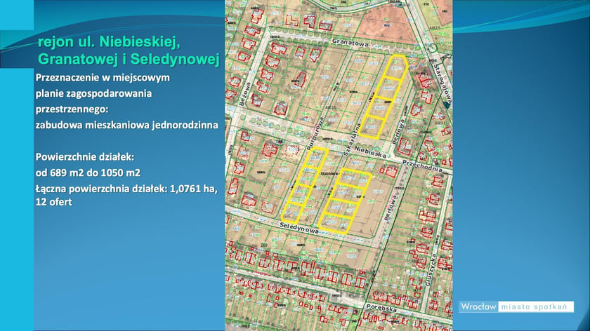 Działki budowlane pod zabudowę jednorodzinną we Wrocławiu