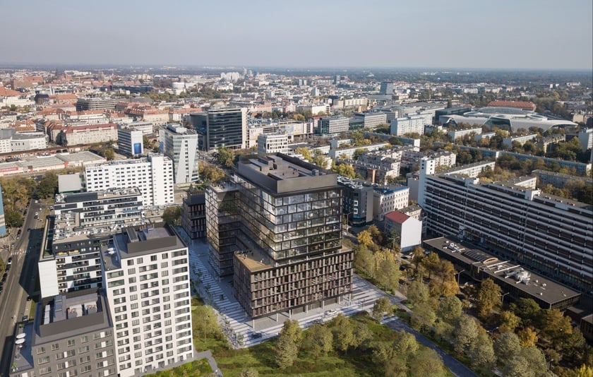 Biurowiec MidPoint71 we Wrocławiu. Proj. Medusa Group