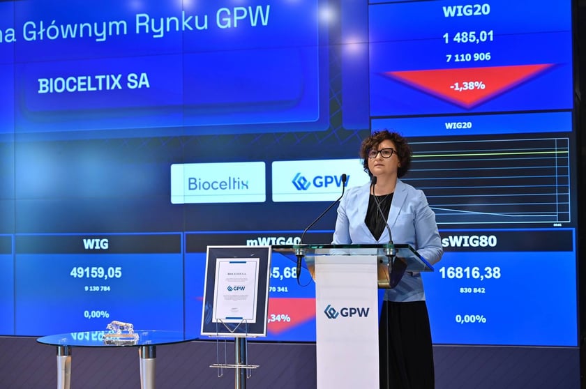 Bioceltix debiutuje na rynku głównym Giełdy Papierów Wartościowych w Warszawie